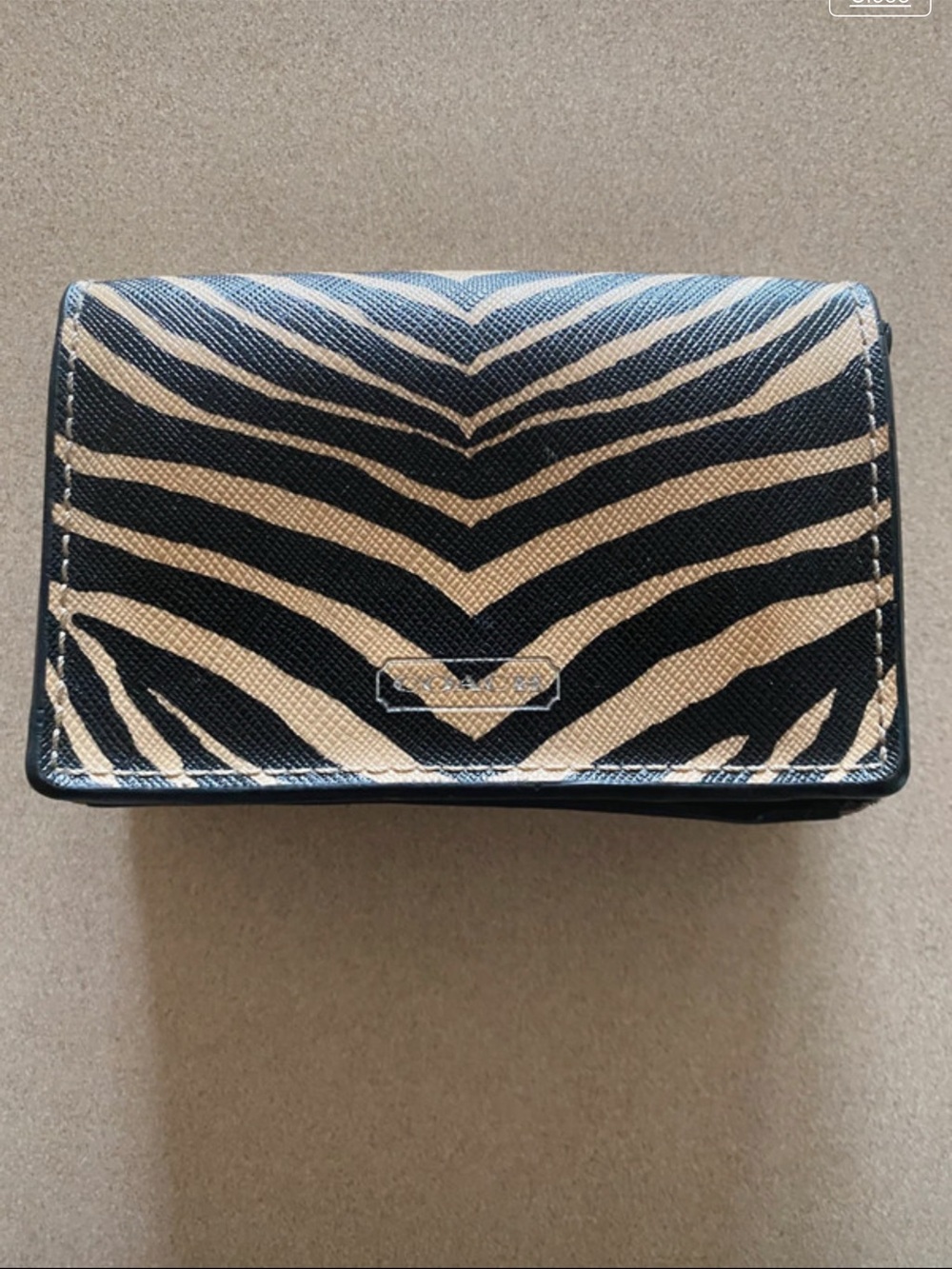 Coach zebra wallet